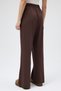 Brown Elastic Waist Wide Leg Women's Sweatpants 9218m - 5
