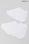 6 Pieces White Plain Color Girls' Cotton Lycra Slippers - 3