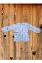 Children's Patterned Long Sleeve Pajama Set with Snap Buttons on the Shoulders - 3