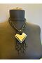 Black Tassel Stone Authentic Women's Necklace 18 cm - 2