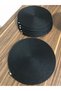 6 Black Placemats 35cm/ Placemat - 4