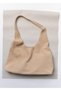 Luluya Genuine Nubuck Leather Hobo Shoulder Bag - Sand Beige (100% Genuine Leather) - 3