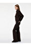 Cotton Velvet Ribbed Regular Waist Spanish Flare Trousers - Flare Jeans - 2