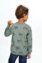 Boy's Relax Fit Hooded Pocket Lightweight Drop Shoulder Embroidered Sweatshirt - 6