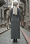 Slit Detailed Knitwear Dress S510 Anthracite - 4