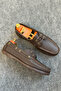 Coffee Coffee Summer Leather Men's Shoes-Coffee Leather Summer Men's Shoes