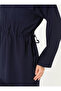 Pocket Detailed Hidden Zipper Jacket & Trousers Two-Piece Set - Navy Blue - - 4