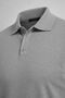 Men's Basic Loose Gray Polo Collar Sweater - 5