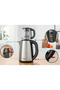 TTA5603 Paslanmaz Çelik Çay Makinesi Cam Demlikli Tea Maker - 5