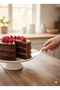ملعقة تقديم الكيك والمعجنات من الفولاذ المقاوم للصدأ بمقبض من الخيزران - 5