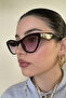 Tascono Unisex Black Lilac Gradient Glass Sunglasses - 3