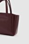 Marlove Leather Shoulder Bag Burgundy - 3
