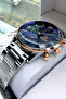 Men's Wristwatch Functions Active Waterproof Silver Color Steel Band Hm2559C1 - 4