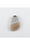 Mtxdpn Special Cut Natural Stone Plate Agate (181452) Pendant-White - 2
