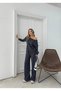New Season Women's Modal Fabric Loose Off-Shoulder Blouse and Trousers Two-Piece Suit 0059