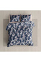 Flowers, Cotton Satin, 100% Cotton, Double Duvet Cover Set