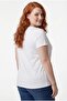 Women's Plus Size V-Neck White T-Shirt – Relaxed Fit, Breathable Fabric, Sizes up to 6XL Available - 6