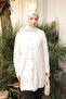 Cream Buttoned Angora Soft Knit Cardigan