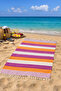 100% Natural Cotton Colorloop Peshtemal Bath Towel Turkish Towel Bathhouse Beach Towel - 3