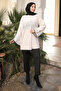 Powder Patterned Angora Soft Knit Cardigan - 2