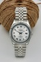 Steel Men's Wristwatch, Waterproof, Calendar, Guaranteed, Roman Numerals, Silver Color Cord, Metallic Men's Wristwatch