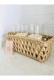 Bread Basket Bread Holder Rectangular Display Organizer Wicker 27 cm - 4