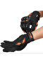 Karztec Full Protection Long Bone and Palm Protection Windproof Motorcycle Gloves Orange - 7