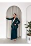 Hand-Embroidered Ruffled Blazer Skirt Two-Piece Set - 2