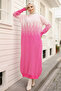 6208 Patterned Knitwear Dress Fuchsia - 3