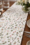 Cotton Kokina Flower Printed Runner Water Repellent Stain Resistant 40X110Cm - 3