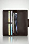Real Leather Wallet Handmade Genuine Premium Leather Italian Stitching 4 Card Slots Phone Slot - 3