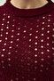 Burgundy Macey Crochet Crop Set 9882 R2-J-K3 - 5