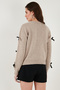 Premium Regular Fit Crew Neck Bow Detailed Knitwear Sweater Sweater 680Kz00155 - 7