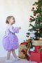 Baby Girl Kids Dress Long Sleeve Tulle Tutu Special Occasion Party Birthday Princess Silvery Christmas Dress - 6
