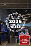 New Year Special 2026 Happy New Year Text and Crown Decoration Sticker