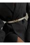 Genuine Leather Curved Star Buckle Women's Belt, Jacket Belt, Shirt Belt, Dress Belt - 3