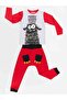 New Year's Boy Costume Two-Piece Set Monster B Printed 3-8 Years Old - 3