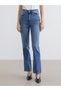 Two Mt Shop Quality Lcw Jeans Indigo Denim Straight & Regular Waist Straight Leg Women's Jean Pants - 3