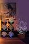 Decorative Gift Led Table Lamp with Crystal Figure |   7 Light Colors |   Wooden Base - 3