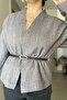 Kaşe Belted Kimono Jacket - 3