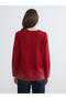Crew Neck Patterned Women's Knitwear Sweater - 4
