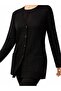 Seasonal Mercerized Mother's Pocket Cardigan / Black - 4