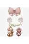 Pink Bow Daisy Foil Balloon Birthday Age Balloon Set
