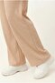 Women's Large Size Ribbed Knitted Hooded Stone Tracksuit Set - 5