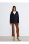 V-Neck Women's Knitwear Cardigan - 2