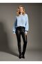 Baby Blue Yumoş Knitwear Crop Sweater - 2