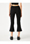High Waist Crop Flared Pants - 4