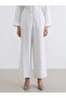 Elastic Waist Striped Women's Trousers - 3