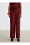 Elastic Waist Textured Women's Trousers - 3