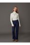 Alita City Lcw Kids Ecru Turtleneck Girls' Knitwear Sweater with a Difference - 2